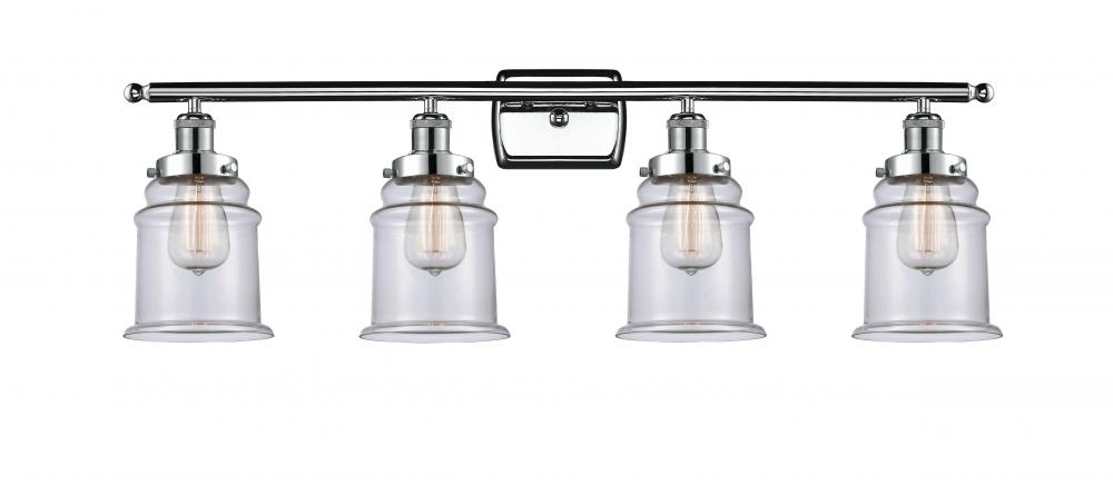 Canton - 4 Light - 36 inch - Polished Chrome - Bath Vanity Light