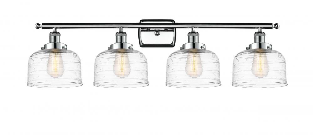 Bell - 4 Light - 38 inch - Polished Chrome - Bath Vanity Light
