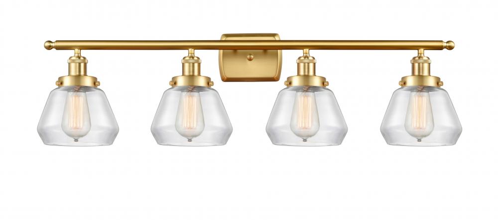 Fulton - 4 Light - 36 inch - Satin Gold - Bath Vanity Light