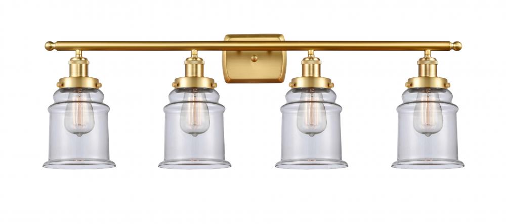 Canton - 4 Light - 36 inch - Satin Gold - Bath Vanity Light
