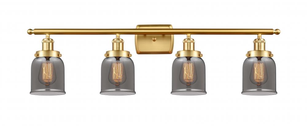 Bell - 4 Light - 36 inch - Satin Gold - Bath Vanity Light