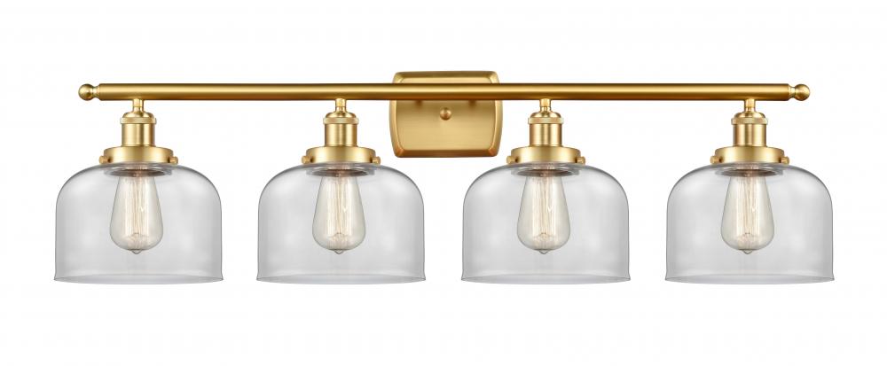 Bell - 4 Light - 38 inch - Satin Gold - Bath Vanity Light