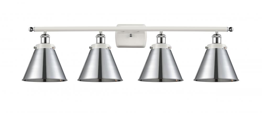 Appalachian - 4 Light - 36 inch - White Polished Chrome - Bath Vanity Light