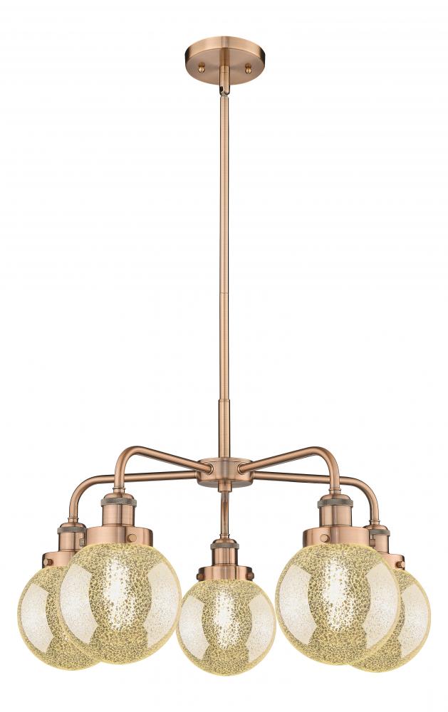 Beacon - 5 Light - 25 inch - Antique Copper - Chandelier