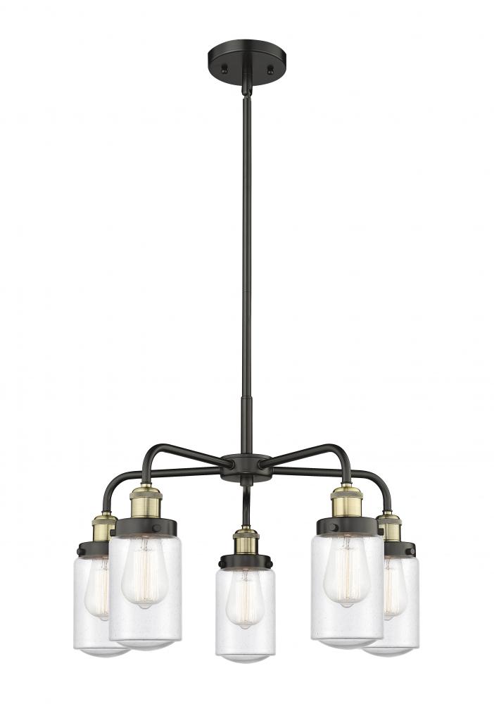 Dover - 5 Light - 23 inch - Black Antique Brass - Chandelier