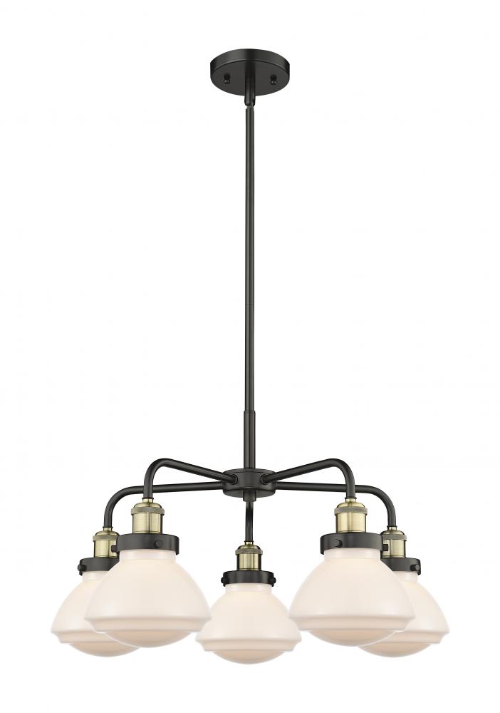 Olean - 5 Light - 25 inch - Black Antique Brass - Chandelier