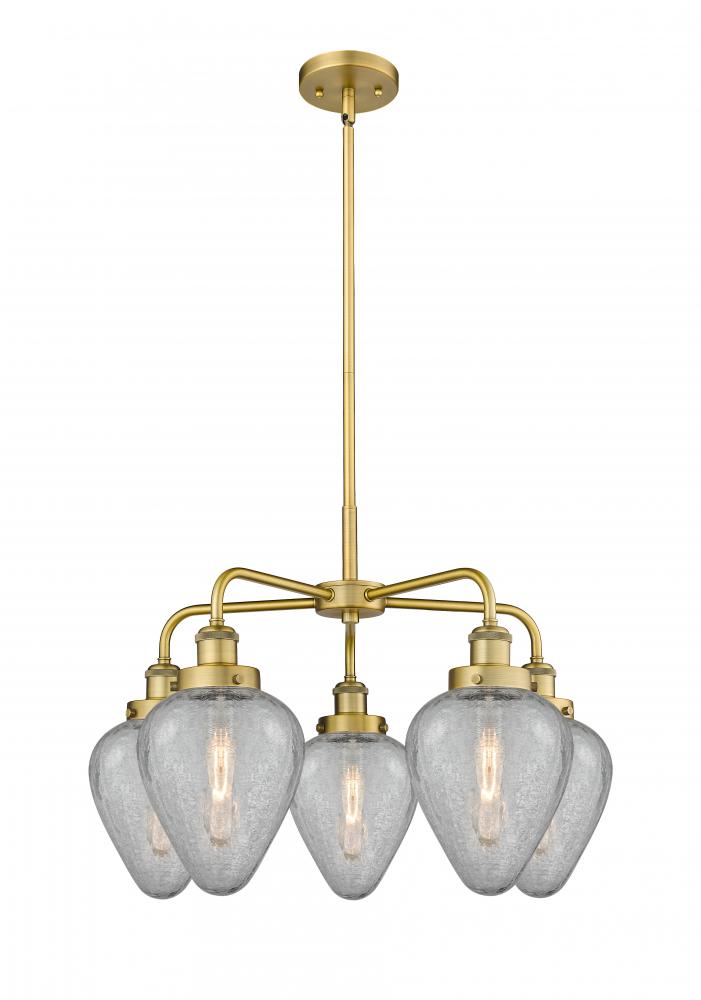 Geneseo - 5 Light - 25 inch - Brushed Brass - Chandelier