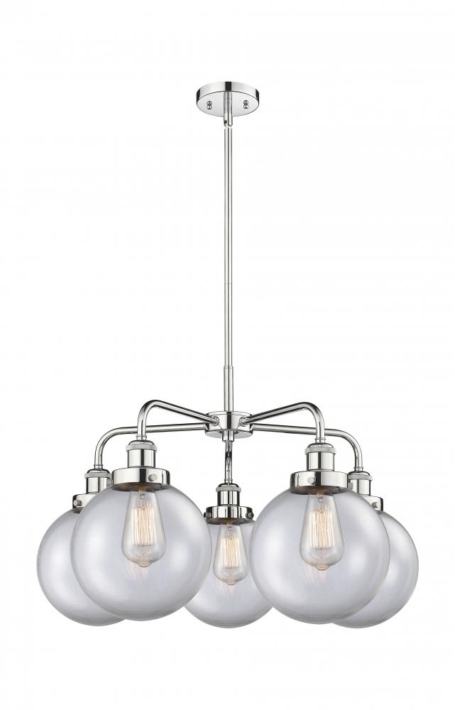 Whitney - 5 Light - 27 inch - Polished Chrome - Chandelier