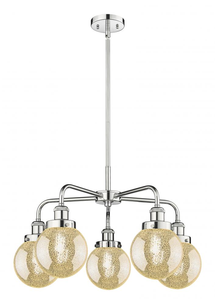 Beacon - 5 Light - 25 inch - Polished Chrome - Chandelier