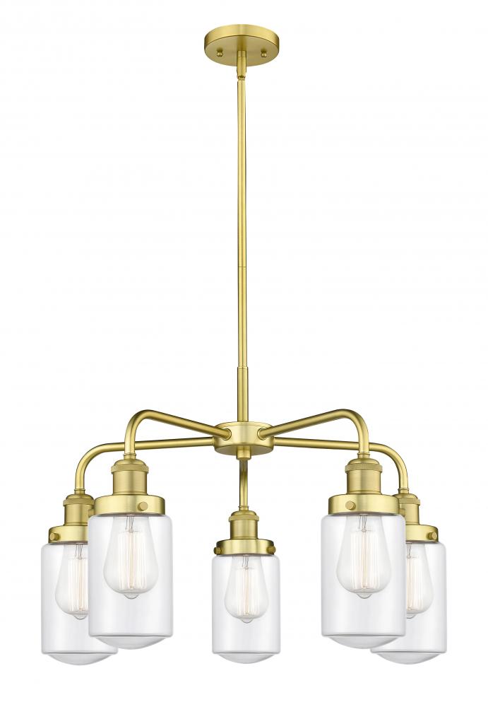 Dover - 5 Light - 23 inch - Satin Gold - Chandelier