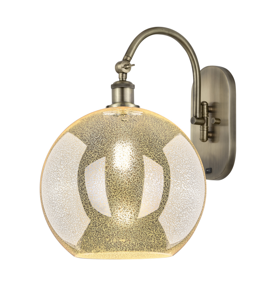 Athens - 1 Light - 12 inch - Antique Brass - Adjustable - Sconce