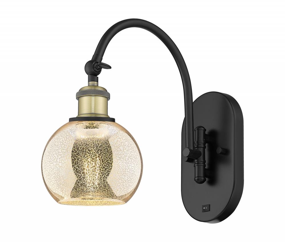 Athens - 1 Light - 6 inch - Black Antique Brass - Sconce