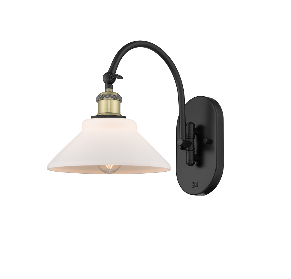 Orwell - 1 Light - 8 inch - Black Antique Brass - Adjustable - Sconce