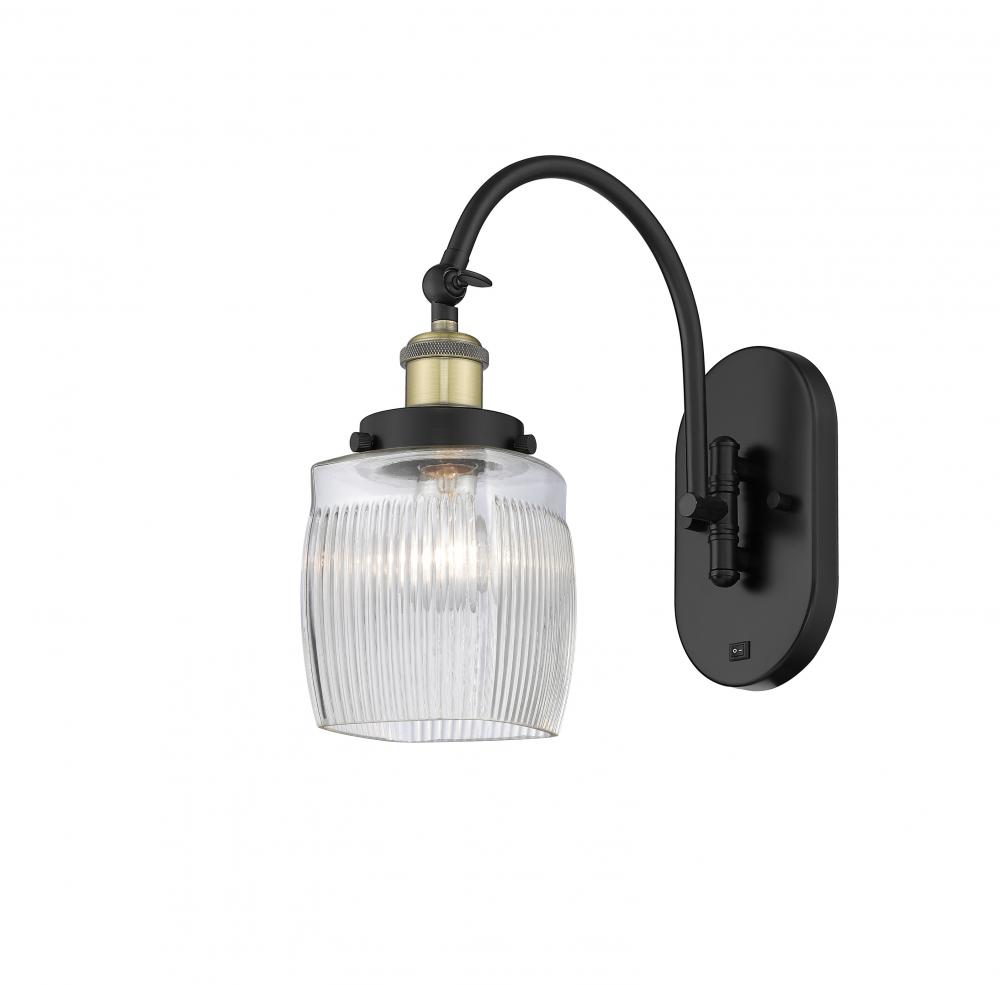 Colton - 1 Light - 6 inch - Black Antique Brass - Adjustable Swing Arm