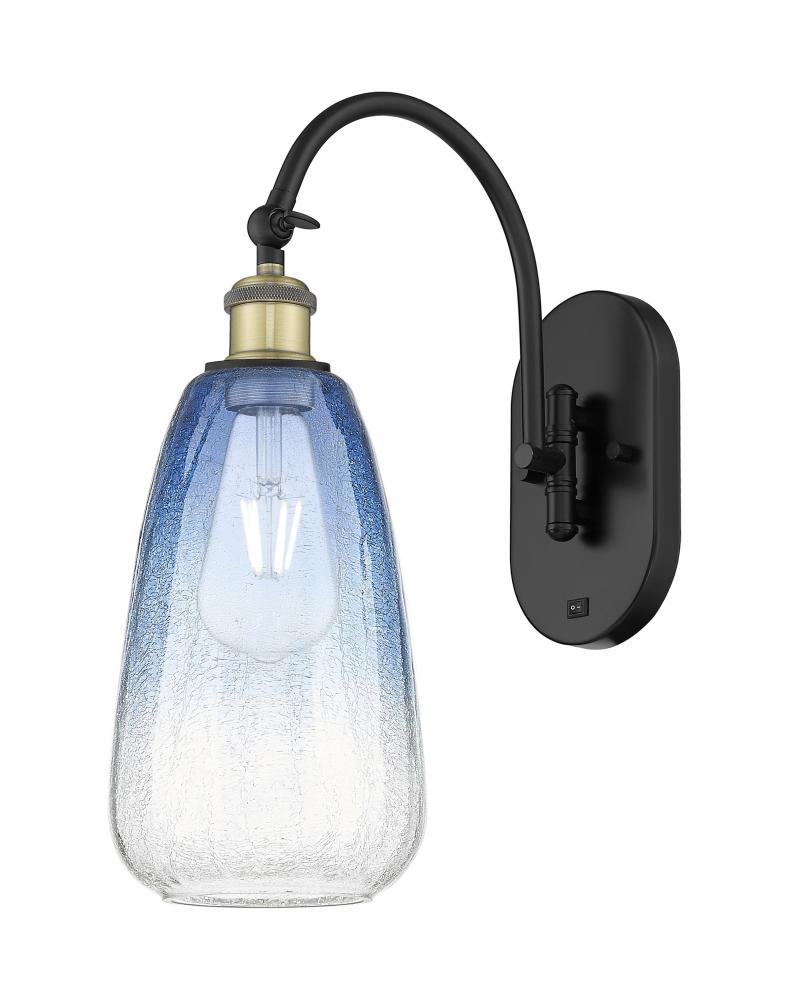 Brookhaven Almond - 1 Light - 6 inch - Black Antique Brass - Sconce