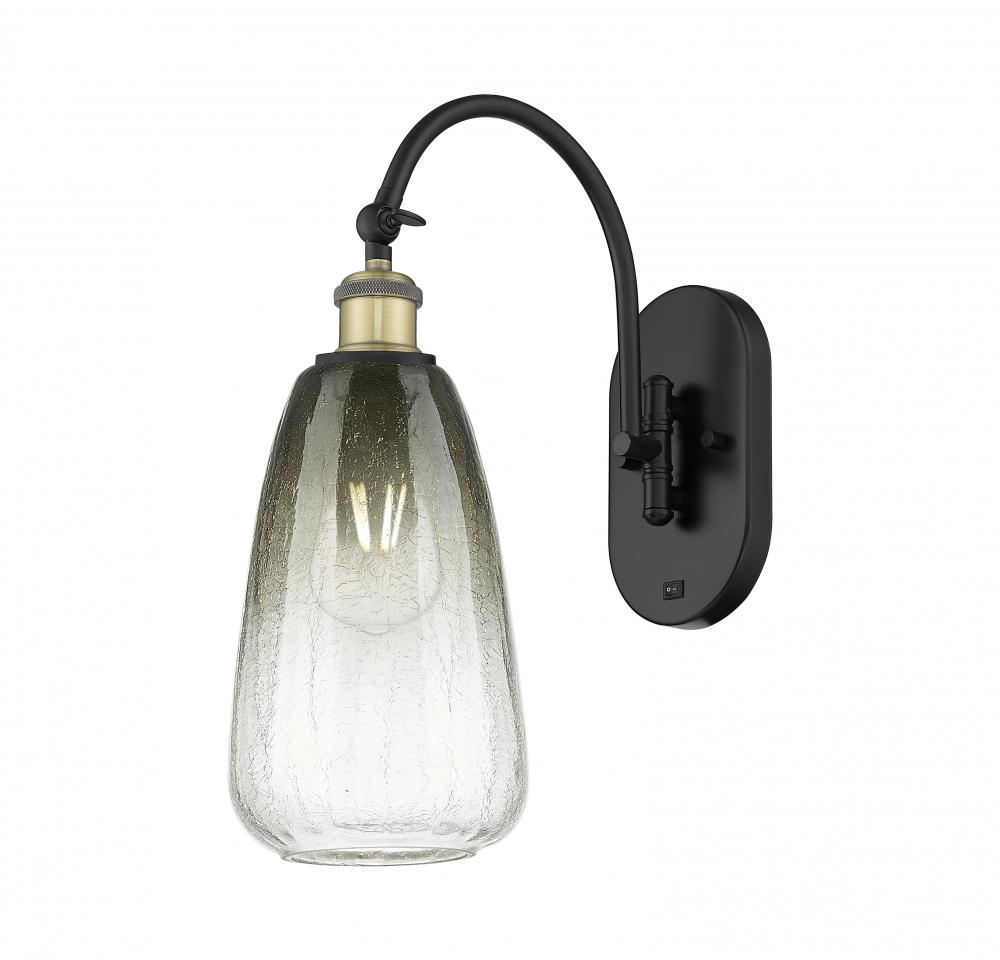 Brookhaven Almond - 1 Light - 6 inch - Black Antique Brass - Sconce