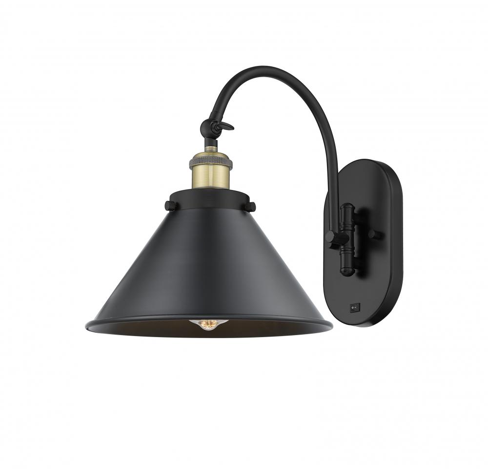Briarcliff - 1 Light - 10 inch - Black Antique Brass - Adjustable Swing Arm
