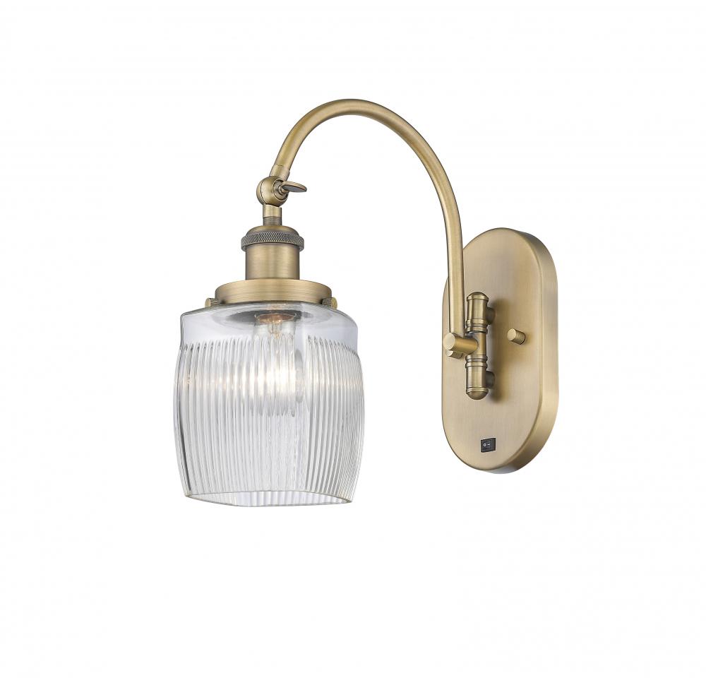 Colton - 1 Light - 6 inch - Brushed Brass - Adjustable Swing Arm
