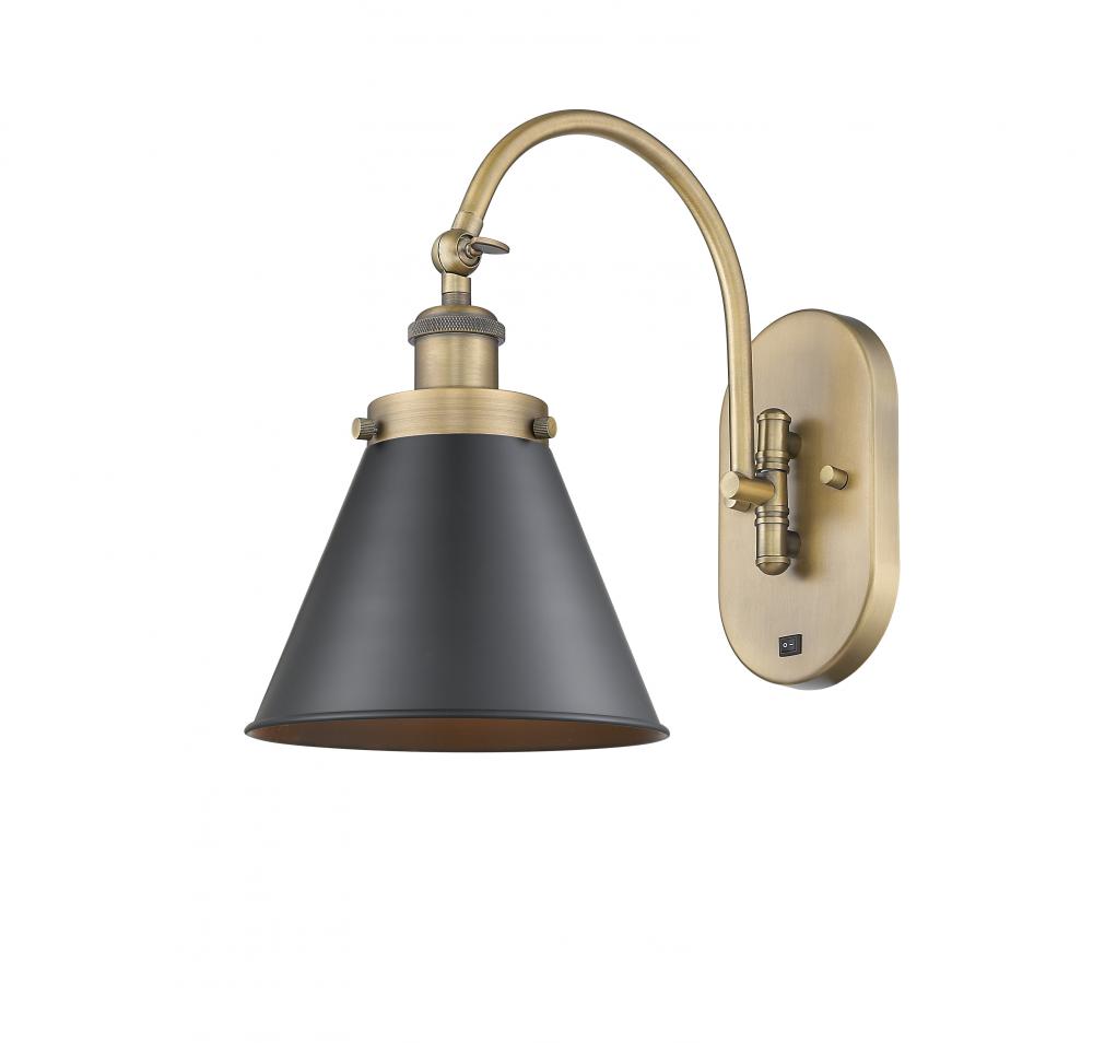 Appalachian - 1 Light - 8 inch - Brushed Brass - Adjustable Swing Arm