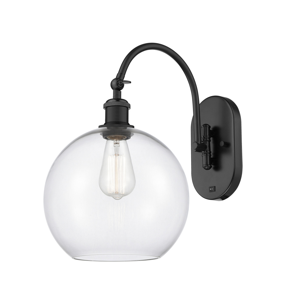 Athens - 1 Light - 10 inch - Matte Black - Adjustable - Sconce