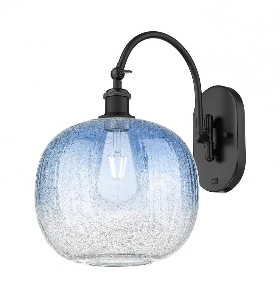 Brookhaven Sphere - 1 Light - 11 inch - Matte Black - Sconce