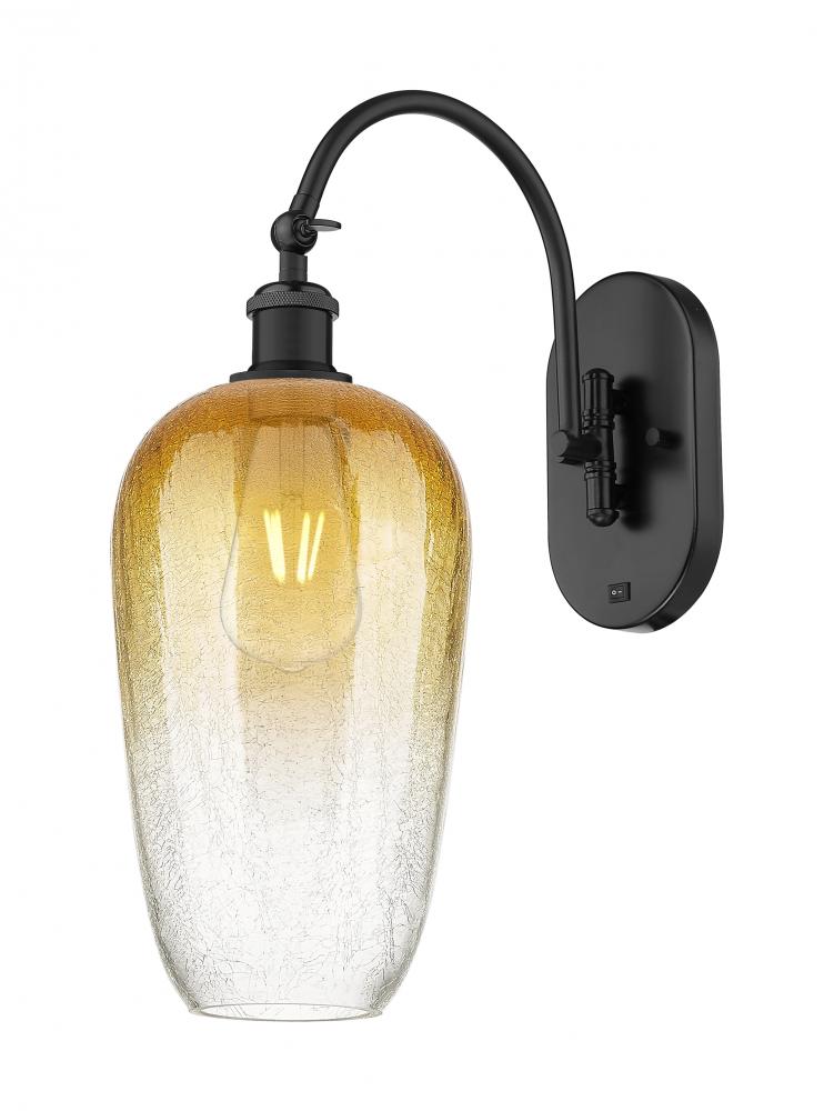 Brookhaven Flute - 1 Light - 7 inch - Matte Black - Sconce