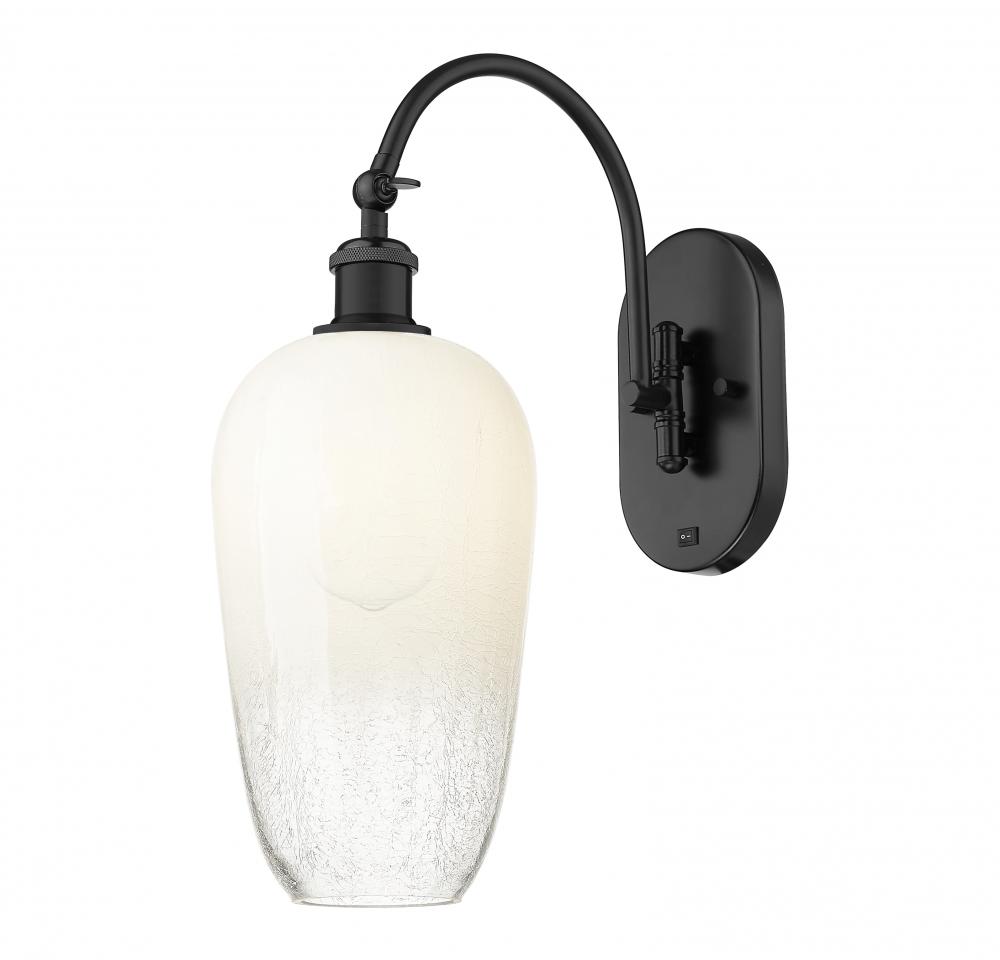 Brookhaven Flute - 1 Light - 7 inch - Matte Black - Sconce