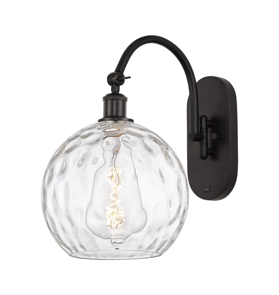 Athens Water Glass - 1 Light - 10 inch - Oil Rubbed Bronze - Adjustable - Sconce