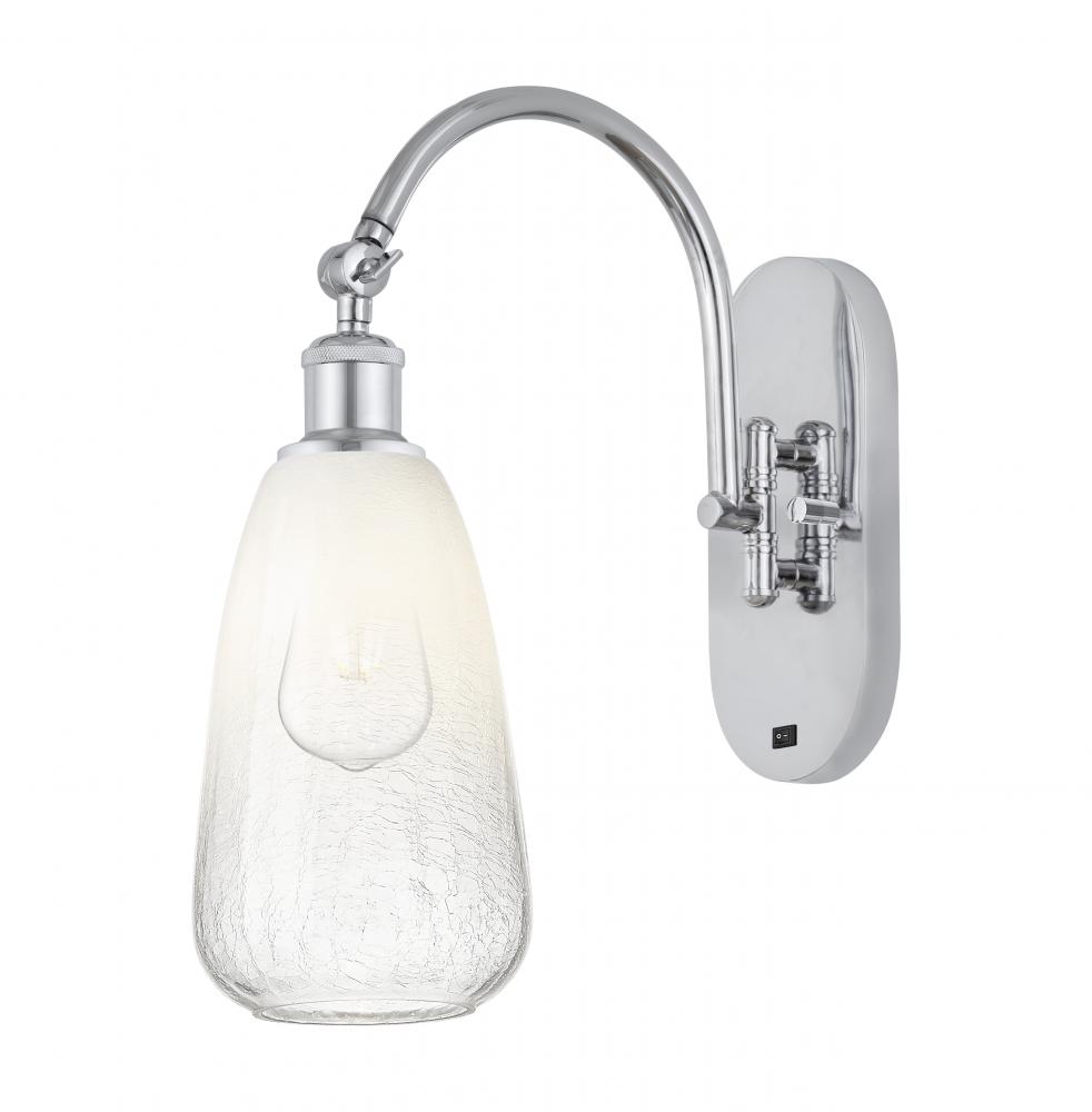 Brookhaven Almond - 1 Light - 6 inch - Polished Chrome - Sconce