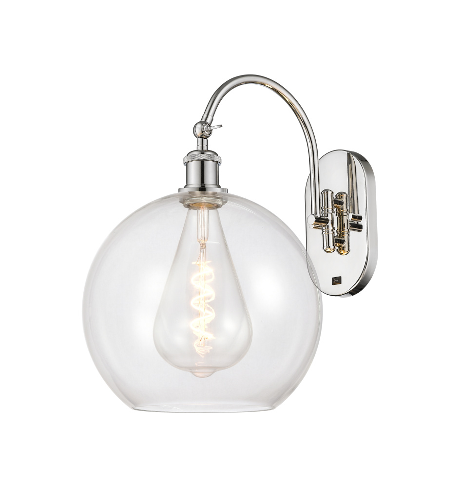 Athens - 1 Light - 12 inch - Polished Nickel - Adjustable - Sconce