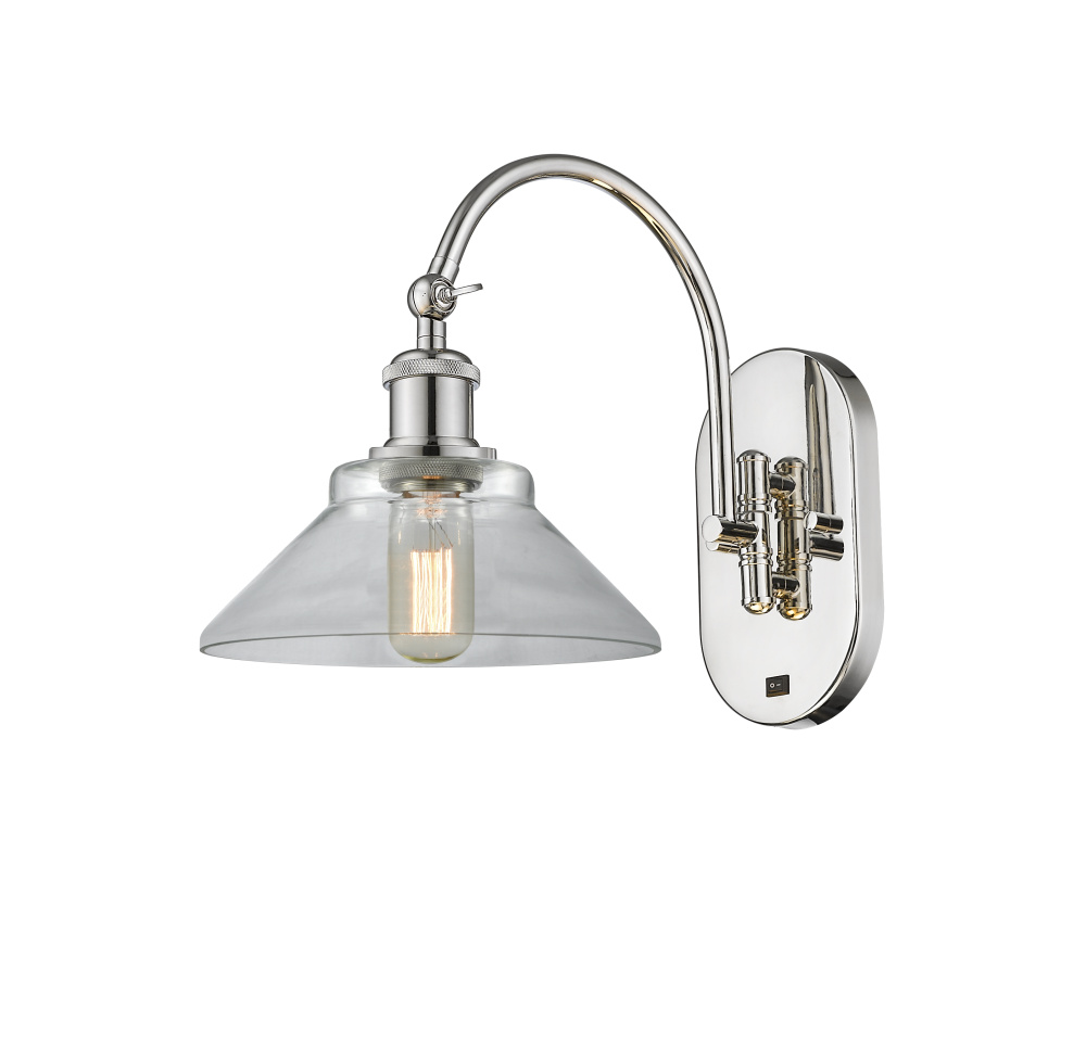 Orwell - 1 Light - 8 inch - Polished Nickel - Adjustable - Sconce