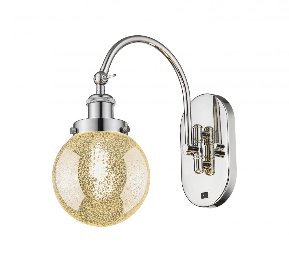 Beacon - 1 Light - 6 inch - Polished Nickel - Adjustable Swing Arm