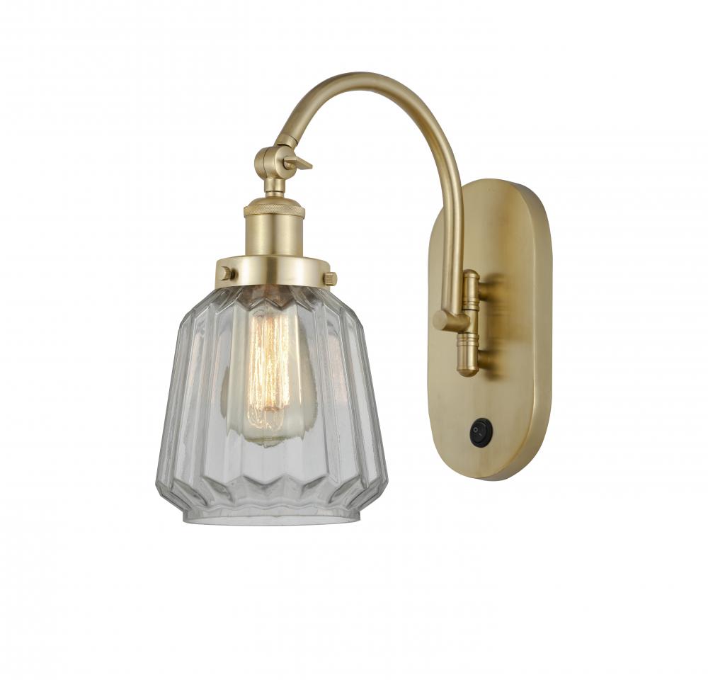 Chatham - 1 Light - 7 inch - Satin Gold - Adjustable Swing Arm