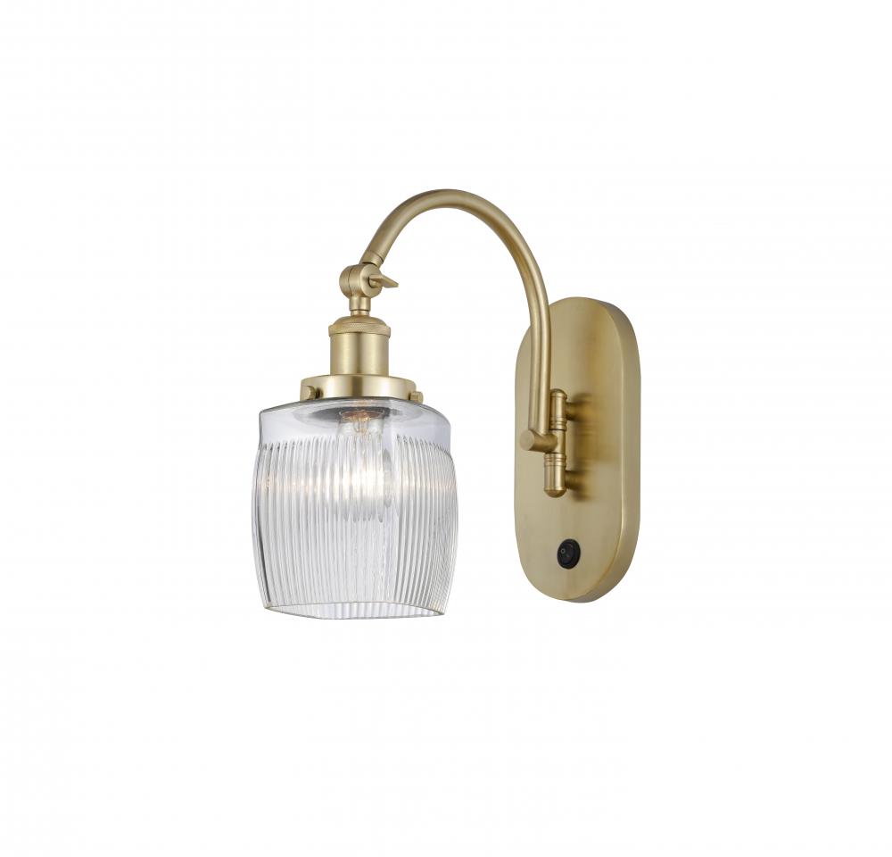 Colton - 1 Light - 6 inch - Satin Gold - Adjustable Swing Arm