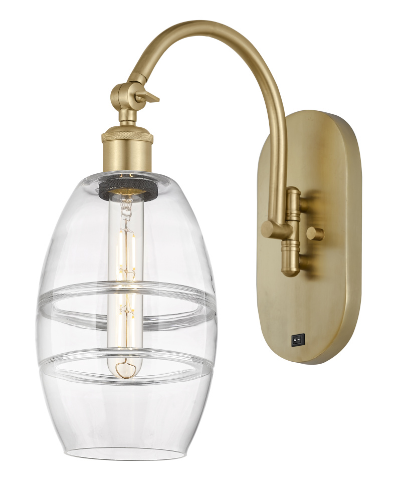 Vaz - 1 Light - 6 inch - Satin Gold - Adjustable - Sconce