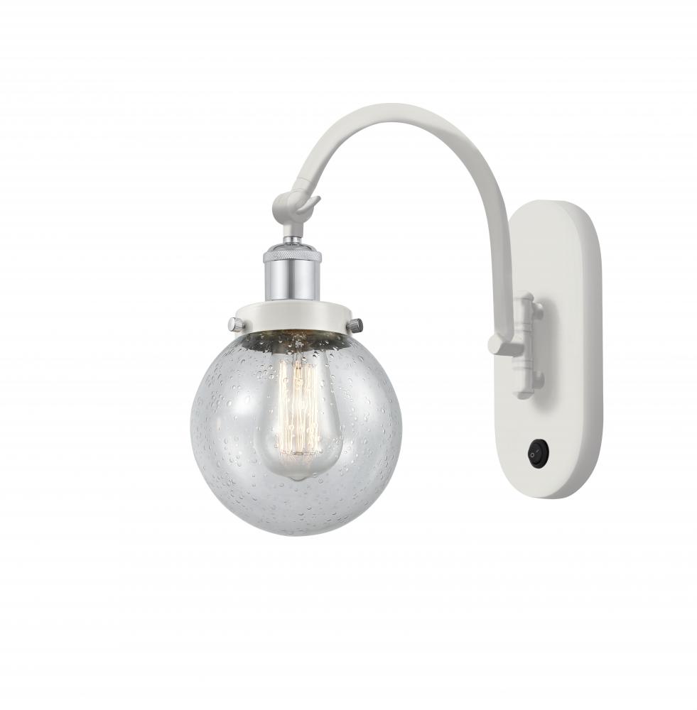 Beacon - 1 Light - 6 inch - White Polished Chrome - Adjustable Swing Arm