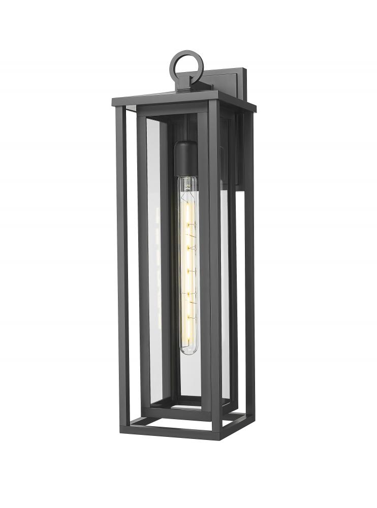 Ashland - 1 Light - 8 inch - Matte Black - Coastal Outdoor Sconce