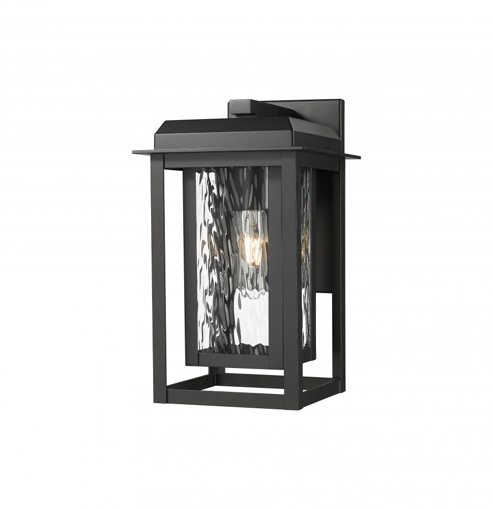 Mansfield - 1 Light - 8 inch - Matte Black - Coastal Outdoor Sconce
