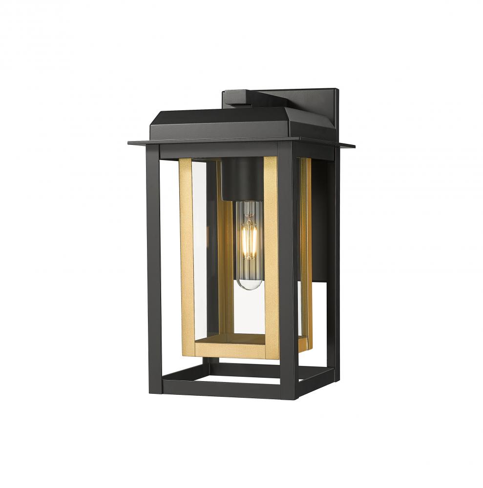 Mansfield - 1 Light - 8 inch - Black - Coastal Outdoor Sconce