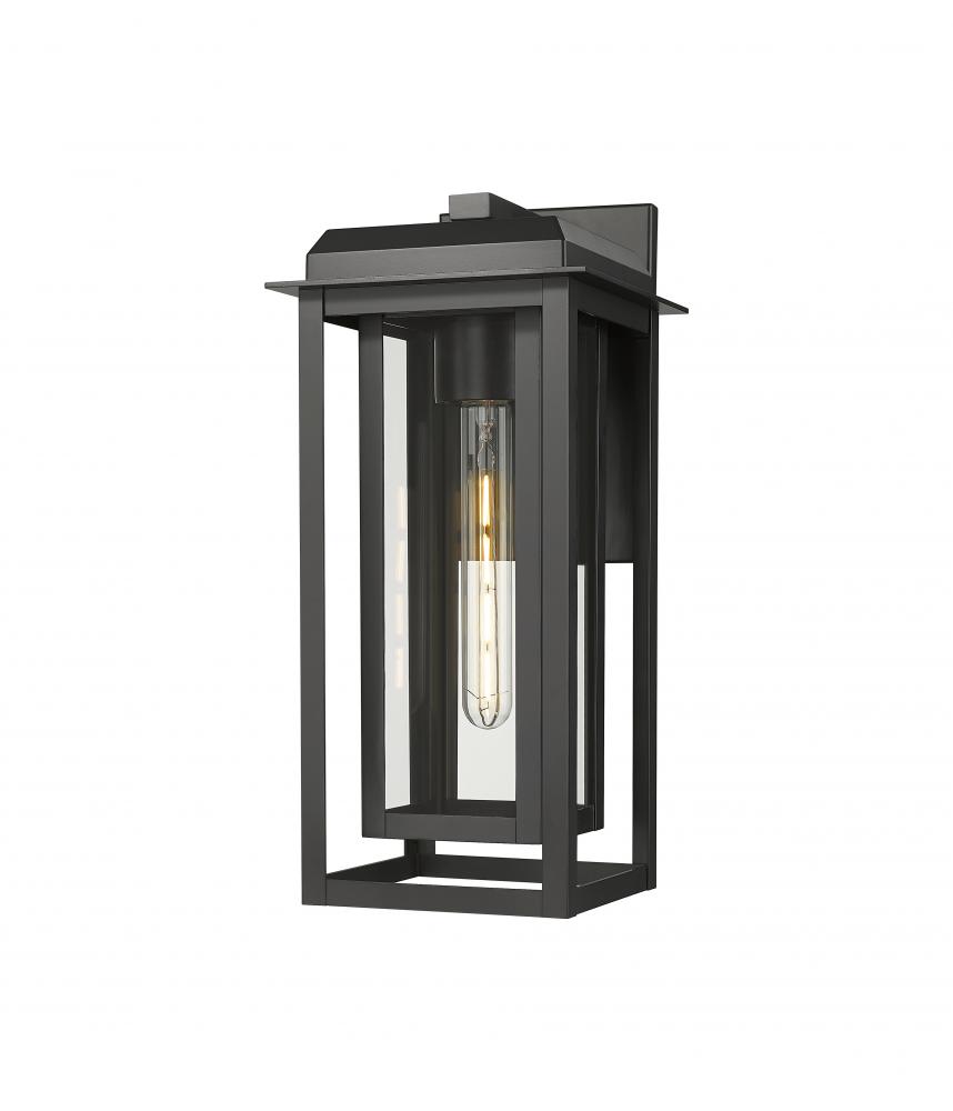 Mansfield - 1 Light - 8 inch - Matte Black - Coastal Outdoor Sconce