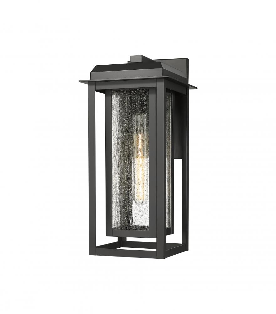 Mansfield - 1 Light - 8 inch - Matte Black - Coastal Outdoor Sconce