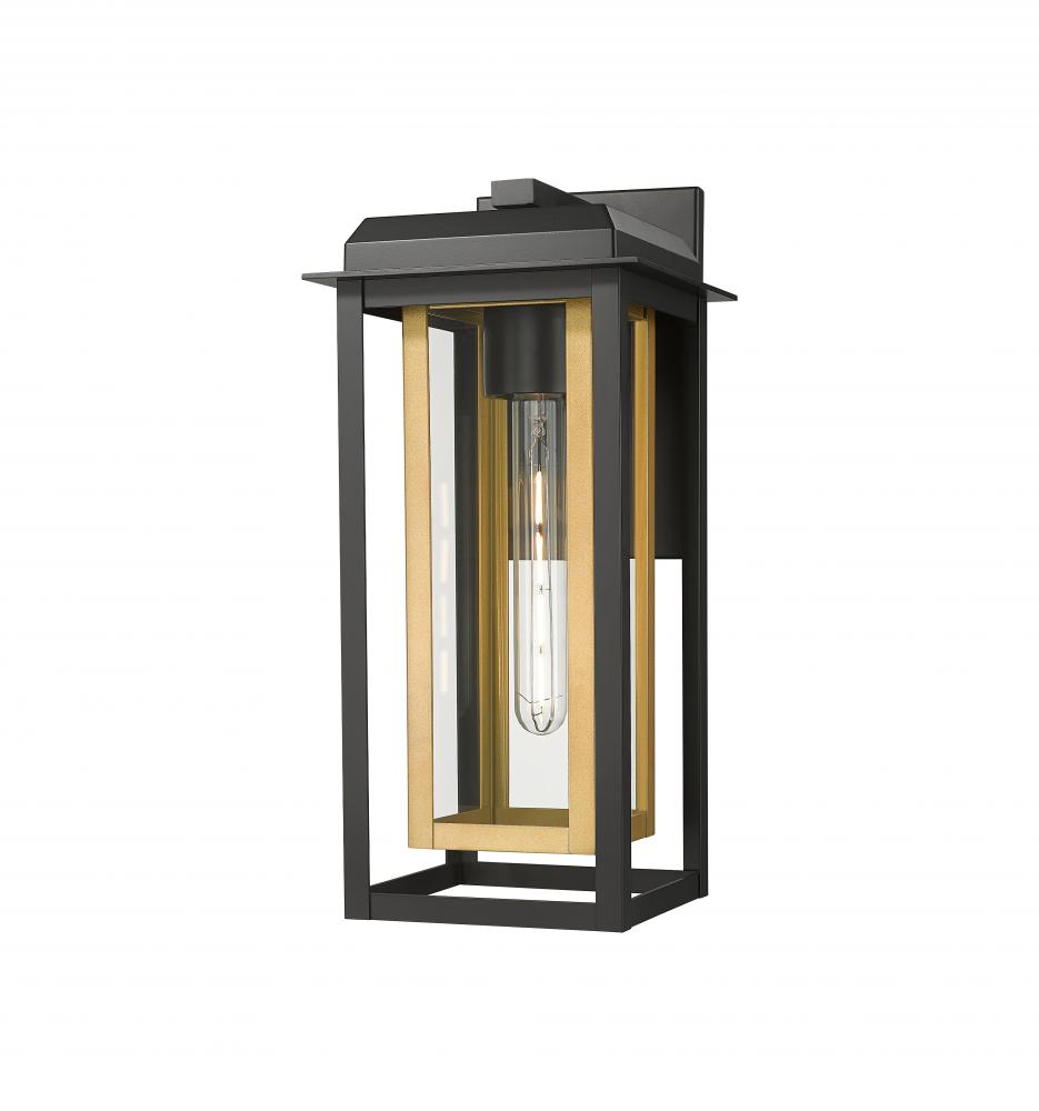 Mansfield - 1 Light - 8 inch - Black - Coastal Outdoor Sconce