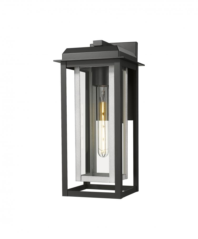 Mansfield - 1 Light - 8 inch - Black - Coastal Outdoor Sconce