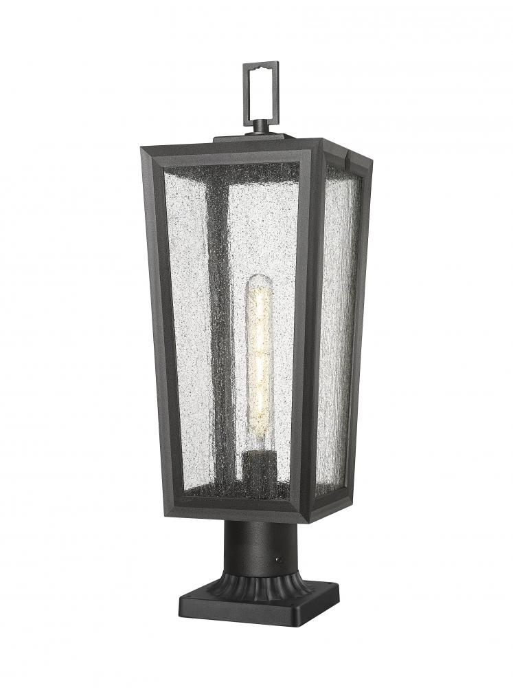 Madison - 1 Light - 8 inch - Matte Black - Chain Hung - Coastal Outdoor Post Lantern
