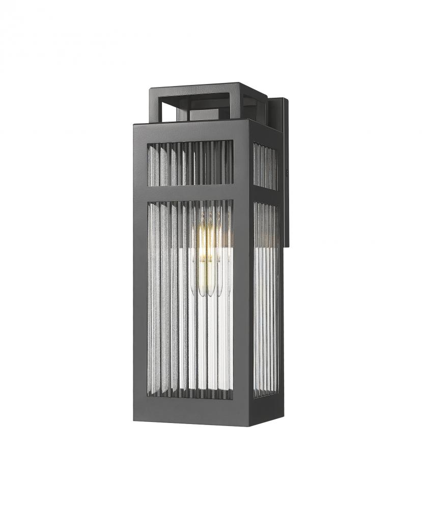 Ridgeway - 1 Light - 5 inch - Matte Black - Coastal Outdoor Sconce