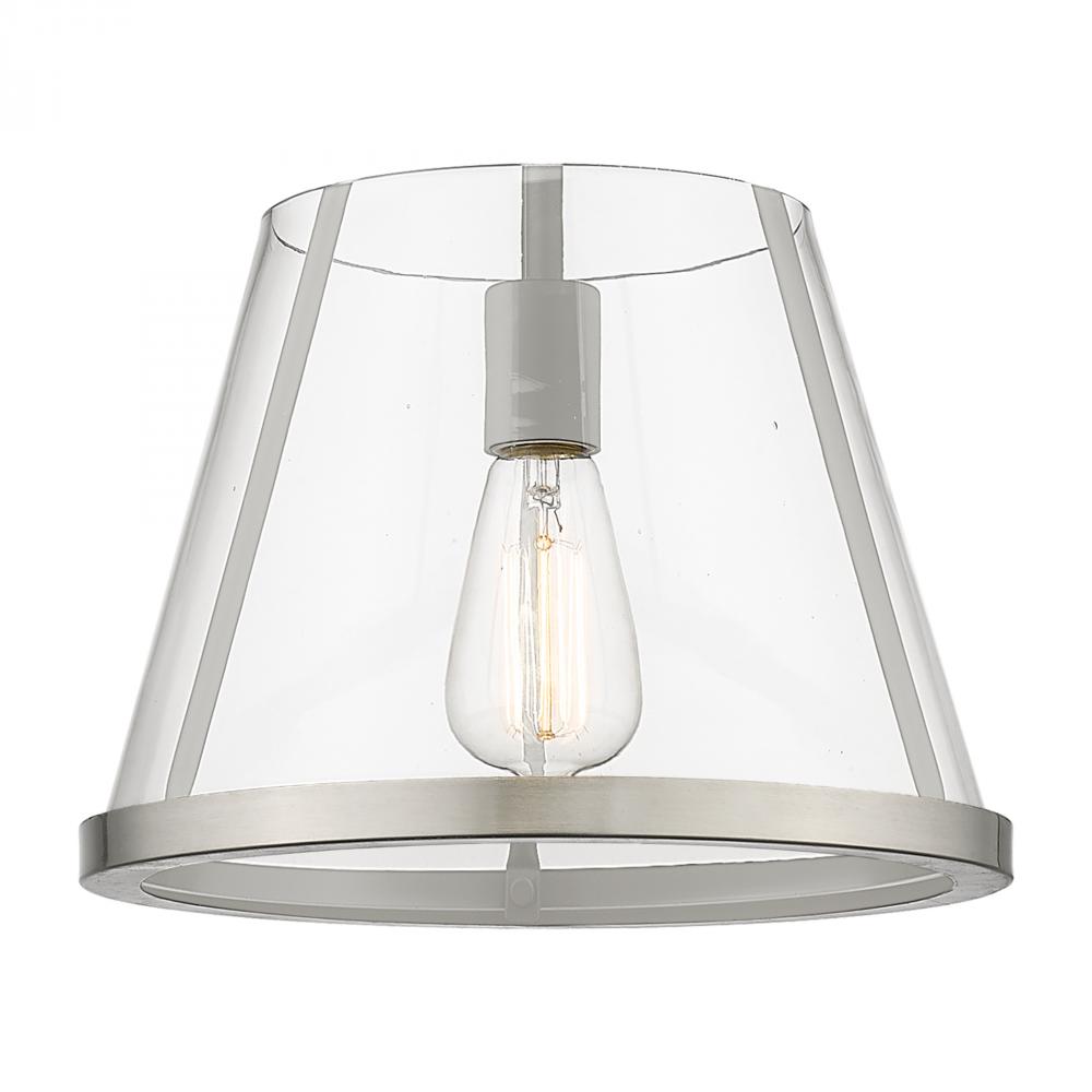 Lux - 1 Light - 12 inch - Brushed Brass - Chain Hung - Mini Pendant