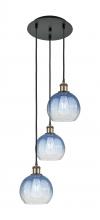 Innovations Lighting 113B-3P-BAB-G483-8SB - Brookhaven Globe - 3 Light - 14 inch - Black Antique Brass - Cord Hung - Multi Pendant