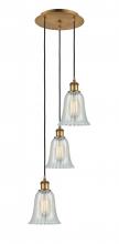 Innovations Lighting 113B-3P-BB-G2811 - Hanover - 3 Light - 13 inch - Brushed Brass - Cord Hung - Multi Pendant