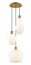 Innovations Lighting 113B-3P-BB-G651-MU - Cindyrella - 3 Light - 17 inch - Brushed Brass - Cord hung - Multi Pendant