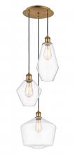 Innovations Lighting 113B-3P-BB-G652-MU - Cindyrella - 3 Light - 17 inch - Brushed Brass - Cord hung - Multi Pendant
